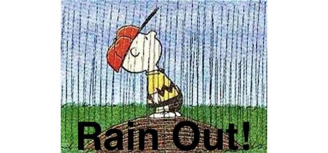 Today's Games Cancelled Due to Wet Field Conditions